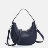 Piccola borsa a tracolla in pelle blu