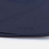 Piccola borsa a tracolla in pelle blu