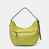 Piccola borsa a tracolla in pelle verde