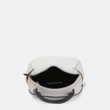 Borsa a tracolla in pelle bianca