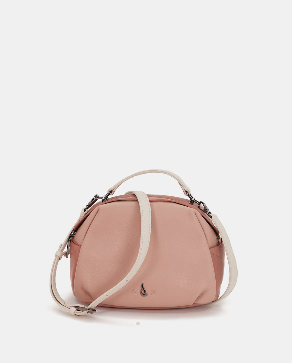 Bandolera en piel rosa en Abbacino