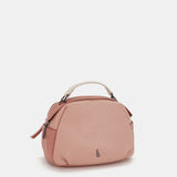Borsa a tracolla in pelle rosa