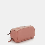Borsa a tracolla in pelle rosa