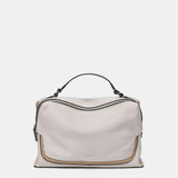 Borsa a tracolla in pelle beige