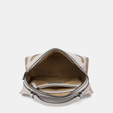 Borsa a tracolla in pelle beige