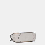 Mini borsa a tracolla in pelle beige
