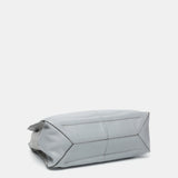 Shopper-Tasche aus grauem Leder.