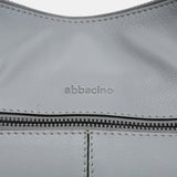 Shoulder bag in grey leather