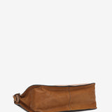 Shoulder bag in cognac leather