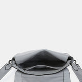 Bandolera en piel gris