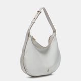 Bolso de hombro en piel blanca