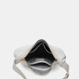 Bolso de hombro en piel blanca