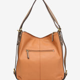 Orange suede bag - backpack