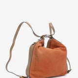 Orange suede bag - backpack