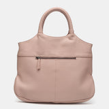 Bolso shopper con detalles pasados en piel rosa