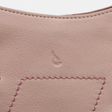 Bolso shopper con detalles pasados en piel rosa