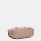 Bandolera con detalles pasados en piel rosa