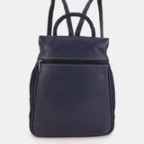 Mochila en piel azul