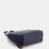Mochila en piel azul
