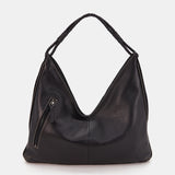Bolso de hombro en piel negra