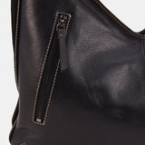 Bolso de hombro en piel negra
