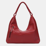 Bolso de hombro en piel roja