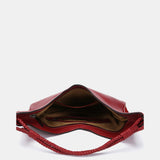 Bolso de hombro en piel roja