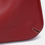 Bolso de hombro en piel roja