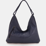 Bolso de hombro en piel azul