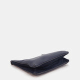 Bolso de hombro en piel azul