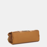 Cognac suede handbag
