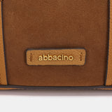 Cognac suede handbag