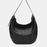 Bolso de hombro en piel negra