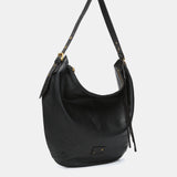 Bolso de hombro en piel negra
