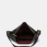 Bolso de hombro en piel negra