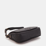 Bandolera en piel negra