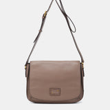Bandolera en piel taupe