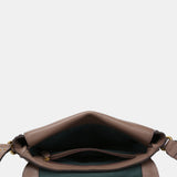 Bandolera en piel taupe