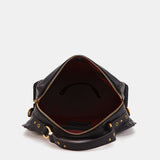 Bandolera pequeña en piel negra