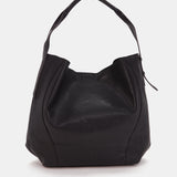 Bolso de hombro en piel negra