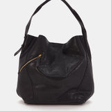 Bolso de hombro en piel negra
