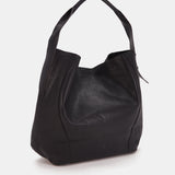 Bolso de hombro en piel negra
