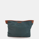 Bolso de hombro en piel cognac