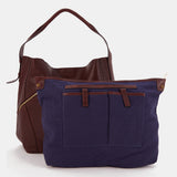 Bolso de hombro en piel burdeos