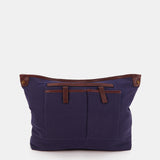Bolso de hombro en piel burdeos