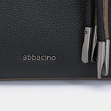 Bolso de mano en piel negra