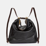 Bolso multifucional en piel negra