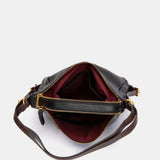Bolso multifucional en piel negra