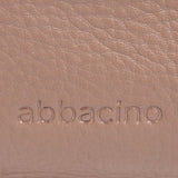 Multifunctional bag in taupe leather
