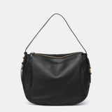 Bolso de hombro en piel negra